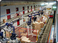 End of line packaging machines present significant hazards. They operate automatically and have openings large enough to allow the passage of pallet loads and therefore provide potential for unauthorized access. Accidents can be caused by entry into the working parts of the machine if proper control of the entry source is not considered.